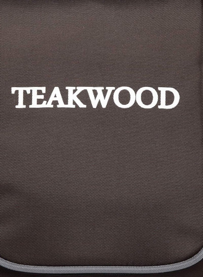 TEAKWOOD Logo Detail Toiletry Bag Brown  - Image 5