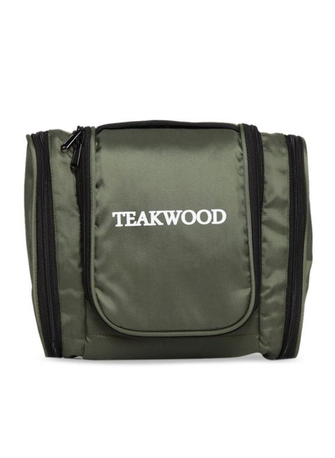 Logo Detail Toiletry Bag Green