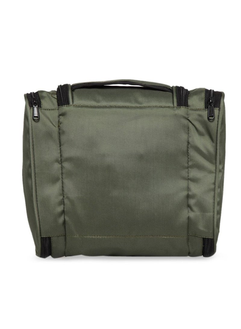 TEAKWOOD - Logo Detail Toiletry Bag Green - Image 1