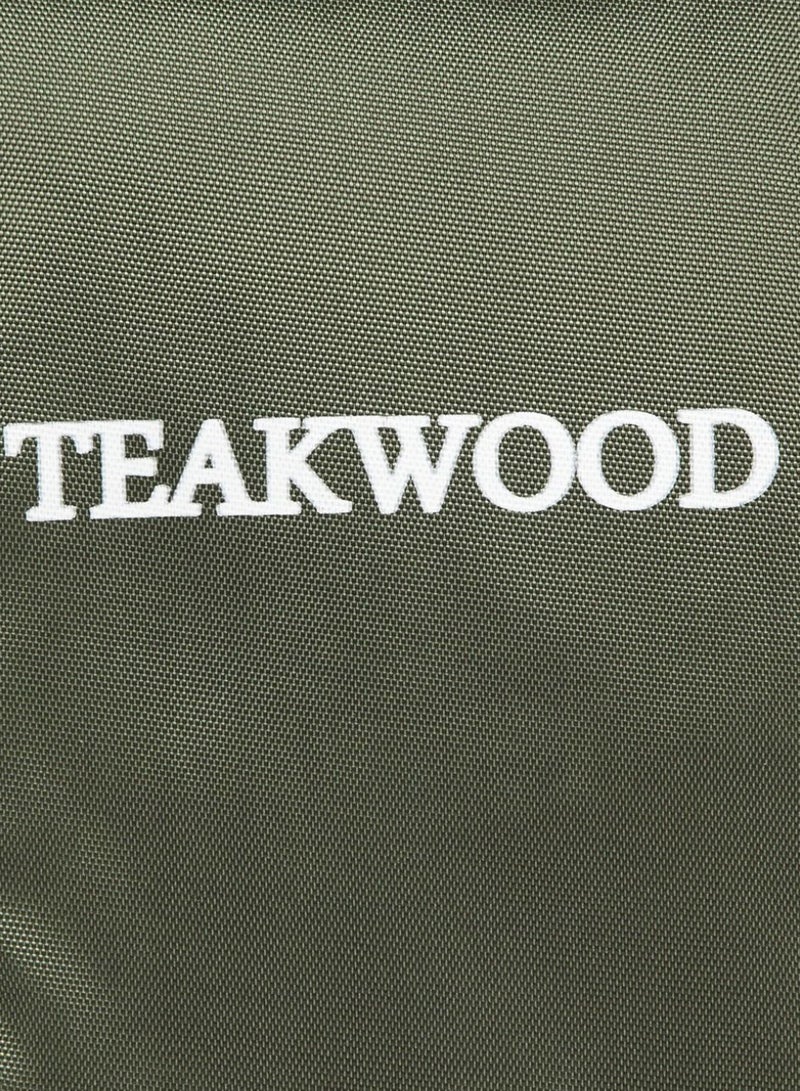 TEAKWOOD - Logo Detail Toiletry Bag Green - Image 1