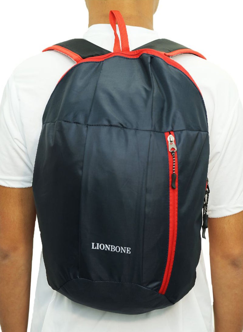 LIONBONE - Logo Printed Backpack With Sipper And Pouch Blue - Image 1