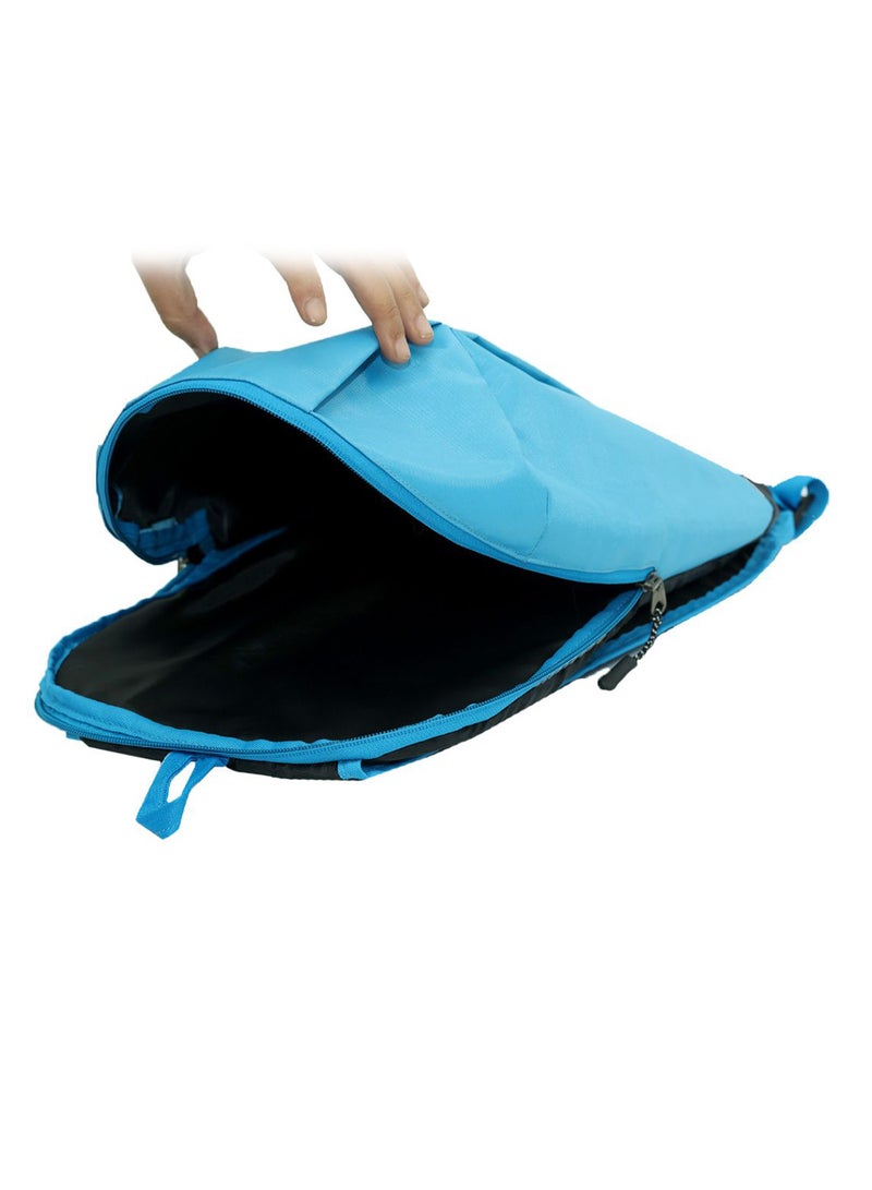 LIONBONE - Logo Printed Backpack With Sipper And Pouch Blue - Image 1