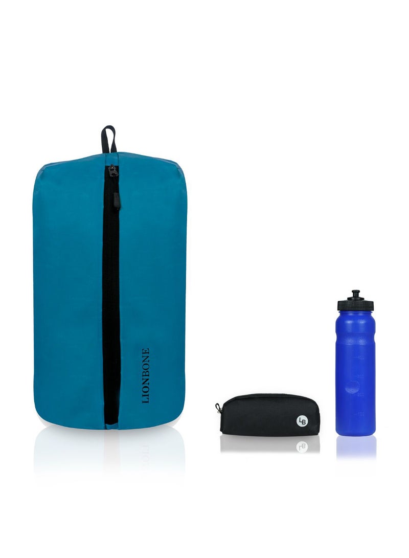 LIONBONE Combo of Backpack, Pouch and Sipper SkyBlue  - Image 1