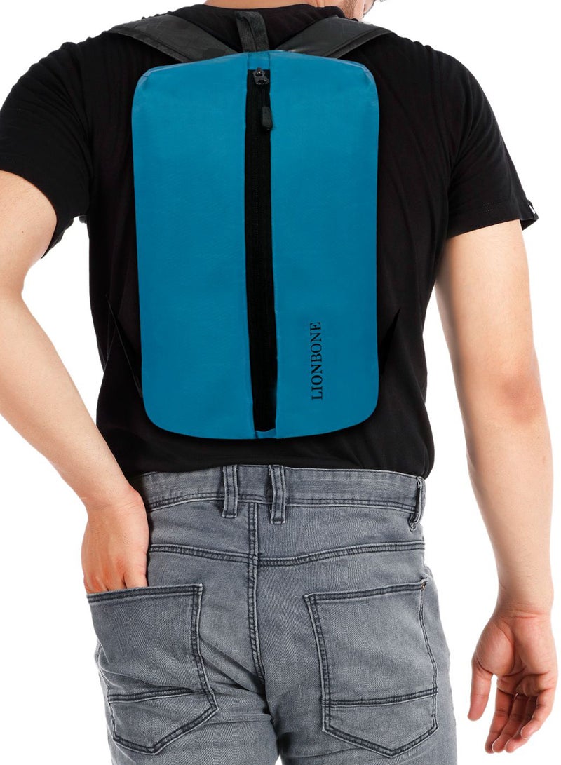 Combo of Backpack, Pouch and Sipper SkyBlue