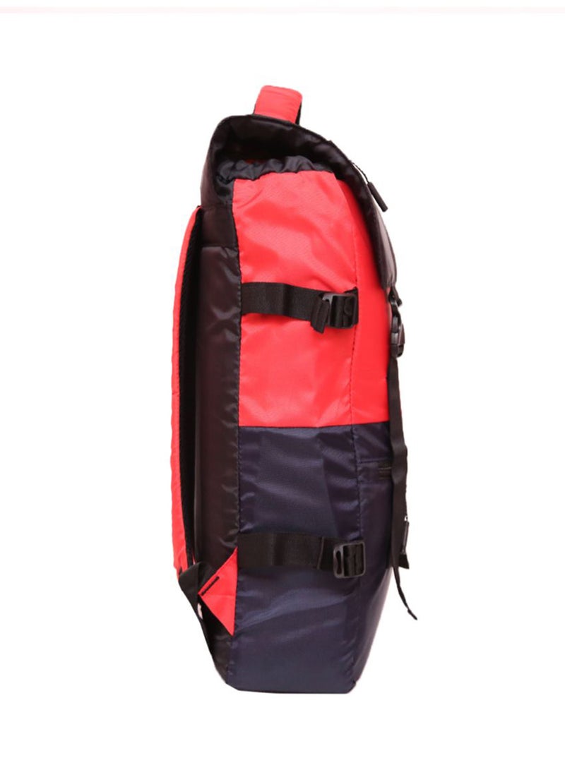 LIONBONE - Logo Printed Backpack Black/Red/Navy Blue - Image 1