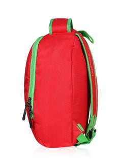 LIONBONE Lion printed Polyester Kids Backpack with zip closure Ideal for 4-6 years age group, Plastic Sipper And Polyester Pouch Red/Black/Green  - Image 5