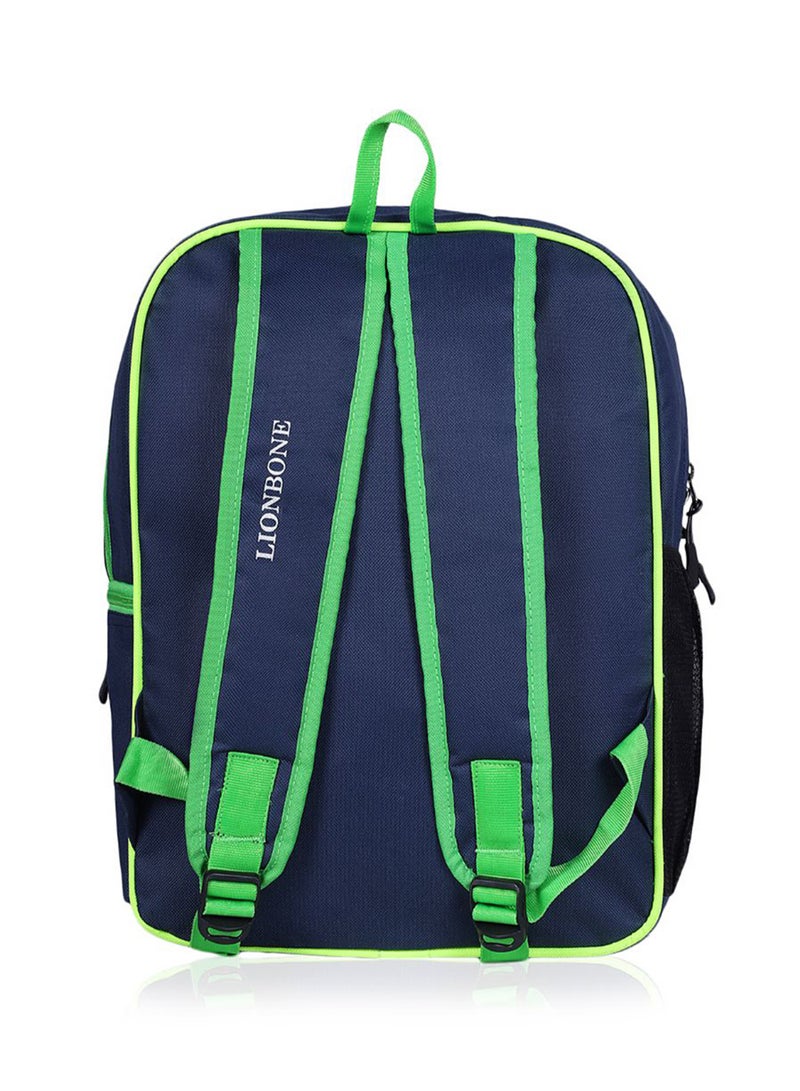 LIONBONE Combo of Animal Printed Polyester Kids Backpack with zip closure Ideal for 4-6 years age group, Plastic Sipper And Polyester Pouch Red-Navy  - Image 5