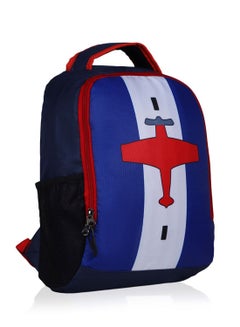 LIONBONE Aeroplane printed Polyester Kids Backpack with zip closure Ideal for 4-6 years age group, Plastic Sipper And Polyester Pouch Multicolour  - Image 4