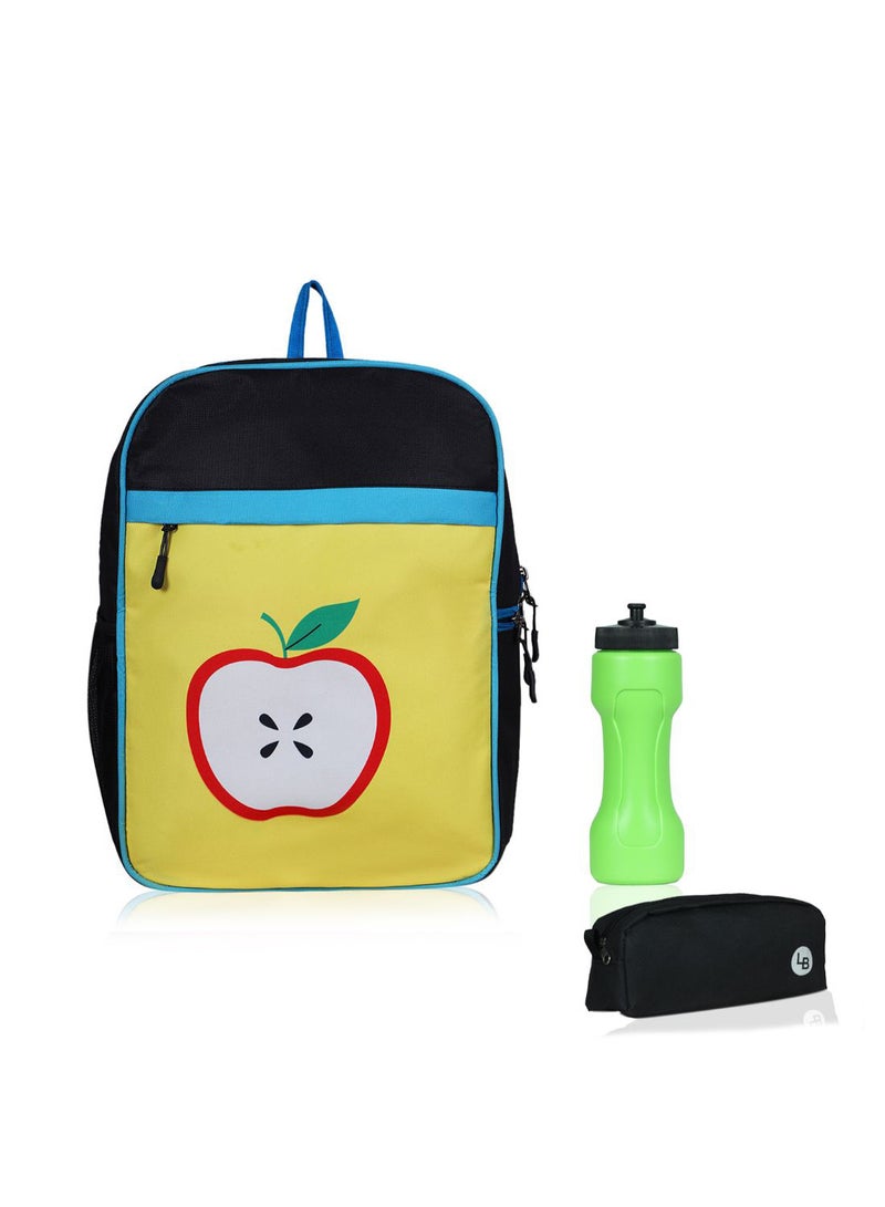LIONBONE Kids Backpack With Sipper And Pouch Yellow/Black/Green  - Image 1