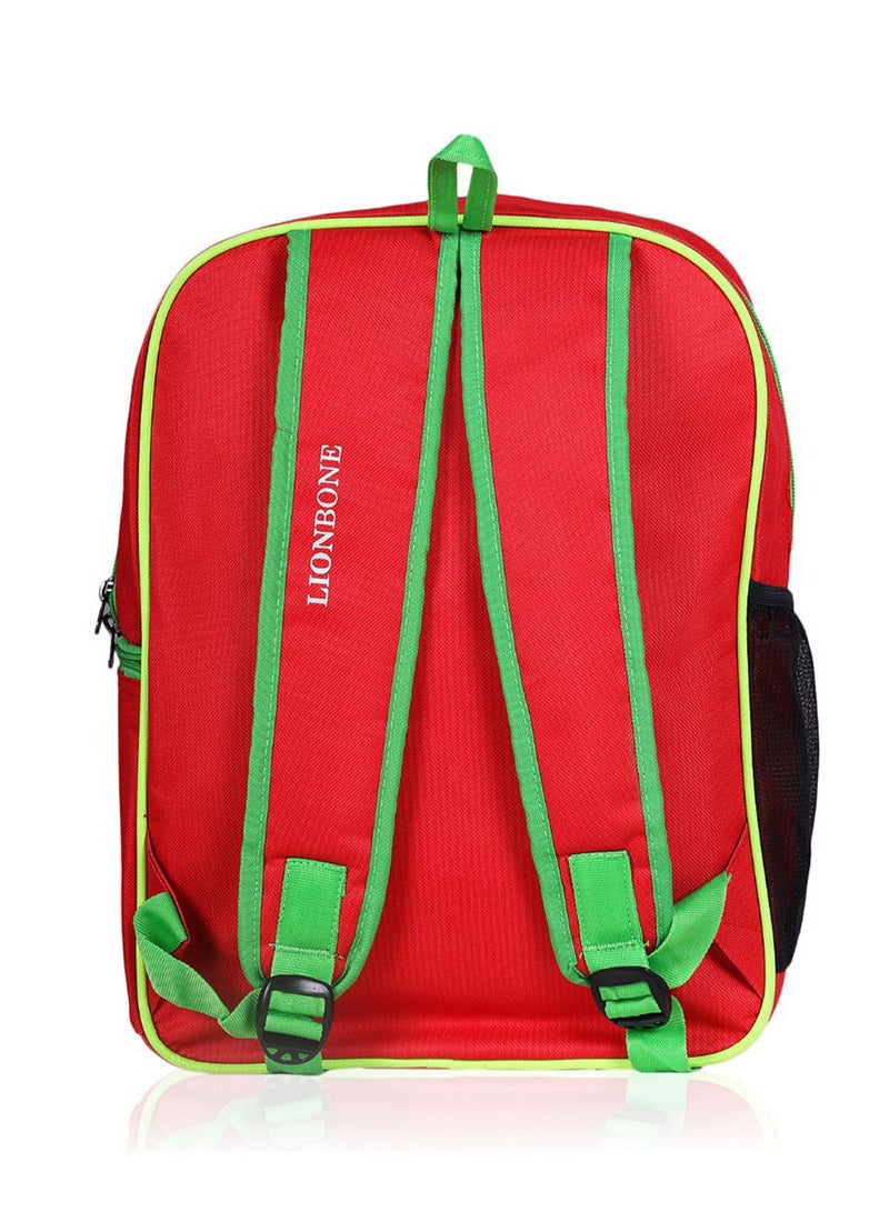 LIONBONE Ladybug Printed Polyester Kids Backpack with zip closure Ideal for 4-6 years age group, Plastic Sipper And Polyester Pouch Multicolour  - Image 2