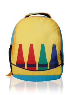 LIONBONE Polyester Kids Backpack with zip closure Ideal for 6-8 years age group, Plastic Sipper And Polyester Pouch Yellow/Black/Green  - Image 3