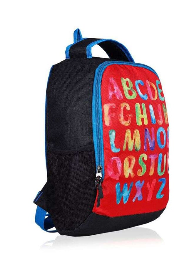 LIONBONE English Alphabet Printed Polyester Kids Backpack with zip closure Ideal for 6-8 years age group, Plastic Sipper And Polyester Pouch Multicolour  - Image 3