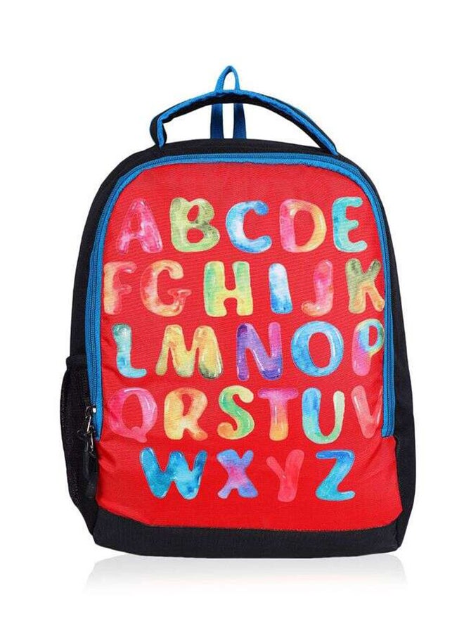 LIONBONE English Alphabet Printed Polyester Kids Backpack with zip closure Ideal for 6-8 years age group, Plastic Sipper And Polyester Pouch Multicolour  - Image 4