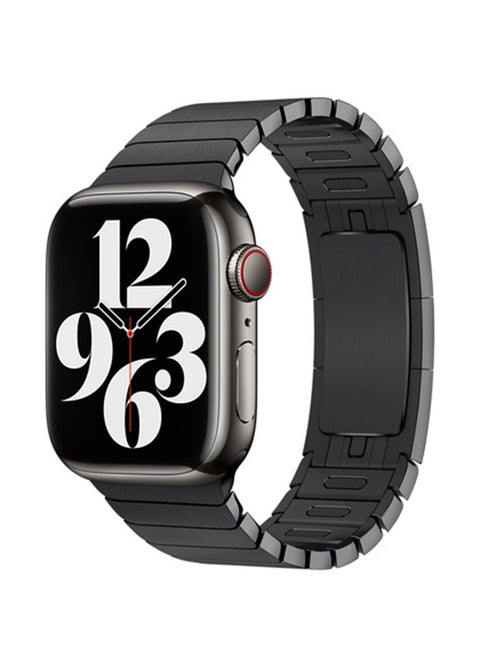 Replacement Steel Band For Apple Watch Series 7 45mm Black