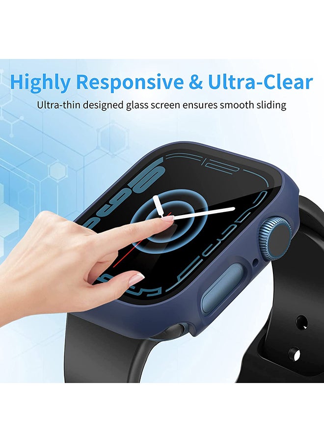 Protective Case With Screen Protector For Apple Watch 41mm Blue