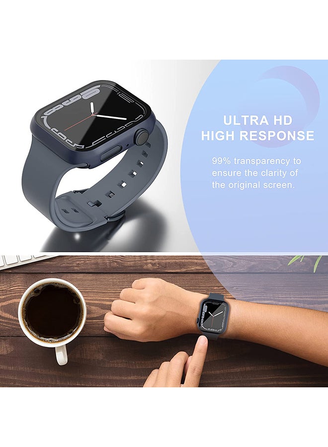 Protective Case With Screen Protector For Apple Watch 41mm Blue