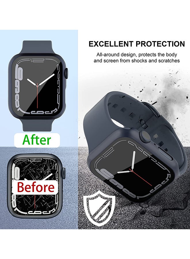 Protective Case With Screen Protector For Apple Watch 41mm Blue