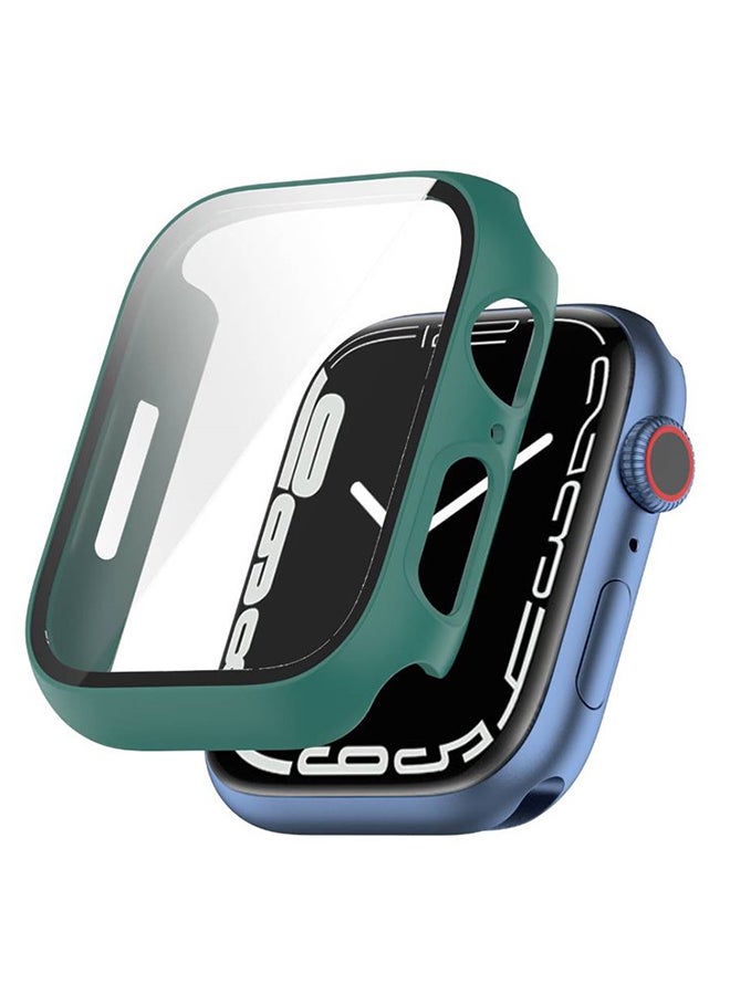 Techshare - Protective Case With Screen Protector For Apple Watch 41mm Green - Image 1