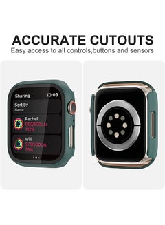 Techshare Protective Case With Screen Protector For Apple Watch 41mm Green  - Image 4