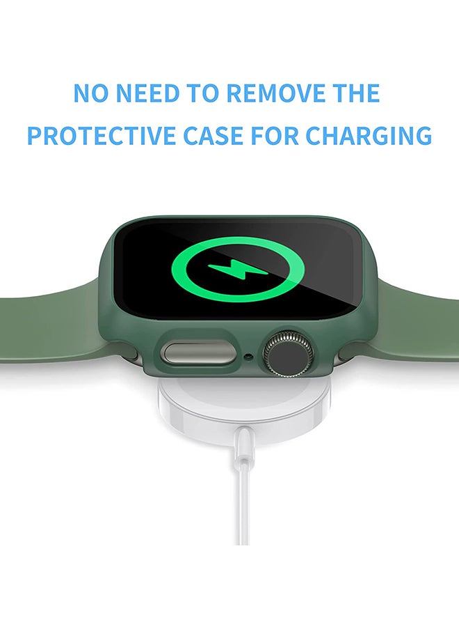 Techshare - Protective Case With Screen Protector For Apple Watch 41mm Green - Image 1
