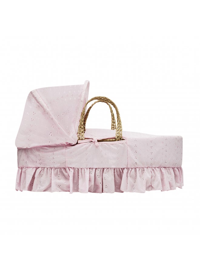 Kinder Valley Broderie Anglaise Palm Moses Basket - Image 2