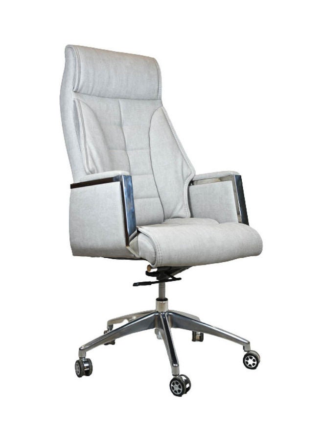 elhelow style Leather Wheel Chair White 50x110x50 cm White 50x110x50 cmcm 