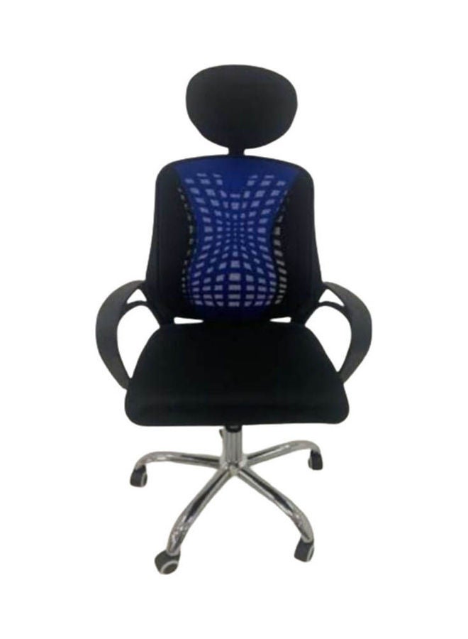 elhelow style Mesh Swivel Manager Chair Black-Blue 50x110x50 cm Black-Blue 50x110x50 cmcm - Image 2
