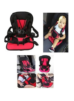 Generic Cotton Multi-Functional Comfortable Baby Safety Car Seat With Harness - Red  - Image 2