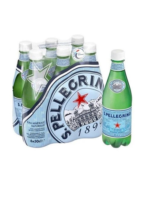 Natural Mineral Sparkling Water Pet 500ml Pack of 6