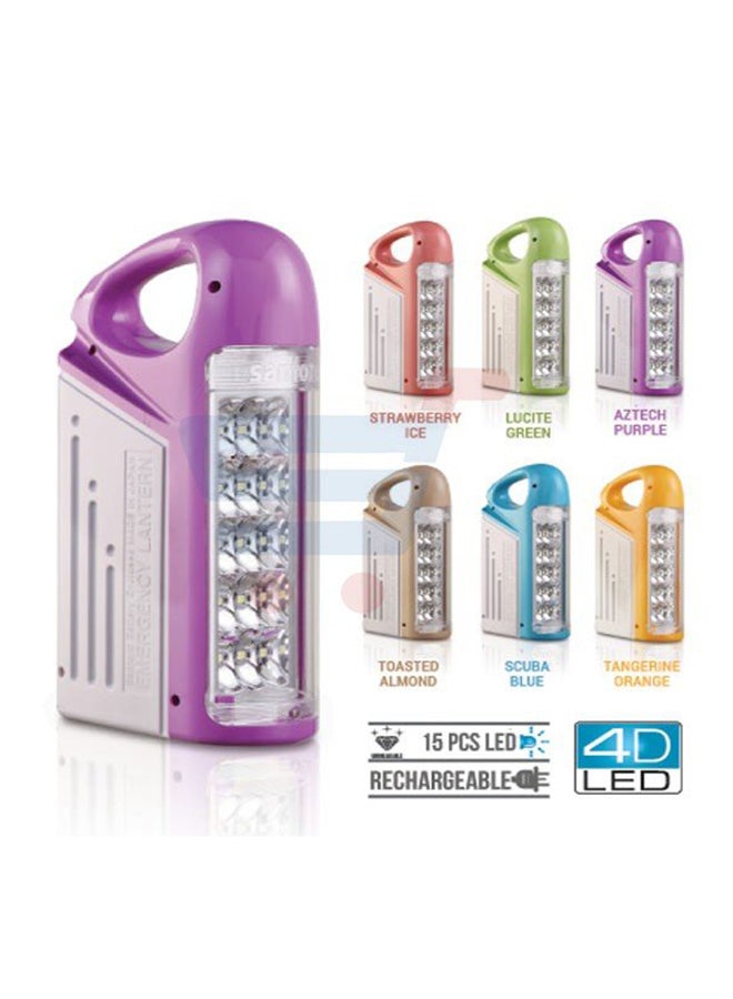15-Piece LED SuperStar Rechargeable Emergency Lantern Multicolour