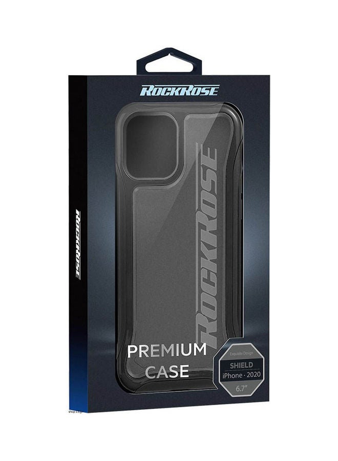 روكروز TPU + Matt Back Anti Shock Case(For iPhone 12 & 12Pro) Black  - Image 3
