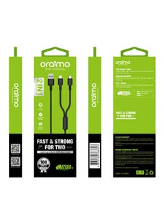 Oraimo 3 In 1 Usb Data Cable Black 