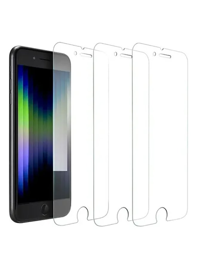 MARGOUN 3-Pack Apple iPhone SE 2022 (SE 3rd Generation) Premium Screen Protector Tempered Glass 4.7 inch Clear  - Image 1