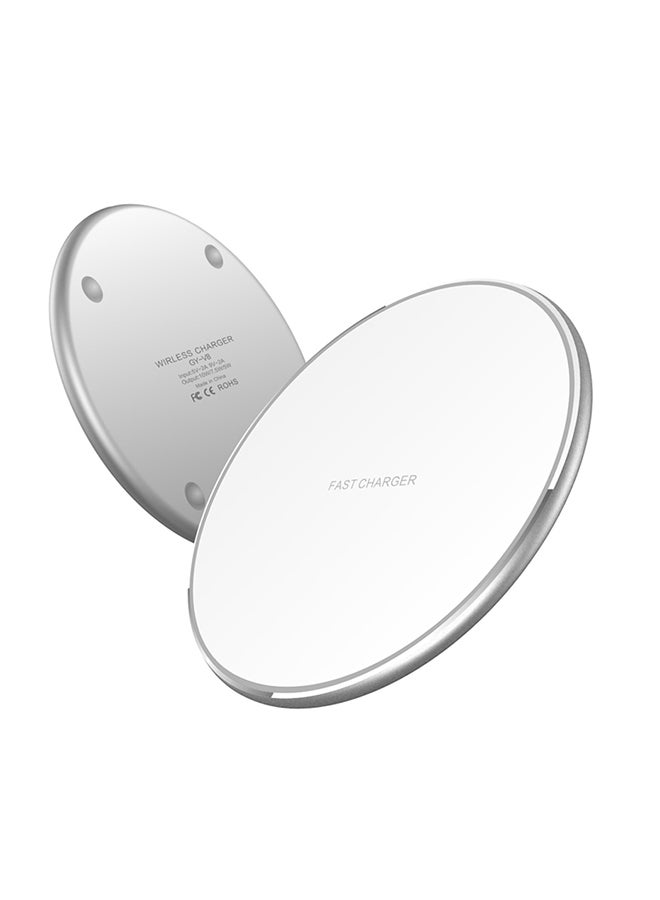 Arabest Wireless Mobile Phone Charging Table Silver - Image 1