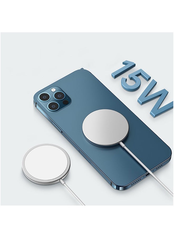 Fast Charging Wireless Charger For iPhone 12/12 Pro White