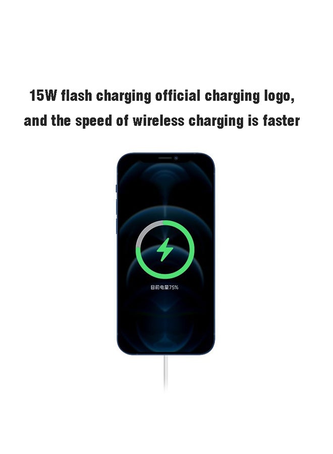 Fast Charging Wireless Charger For iPhone 12/12 Pro White