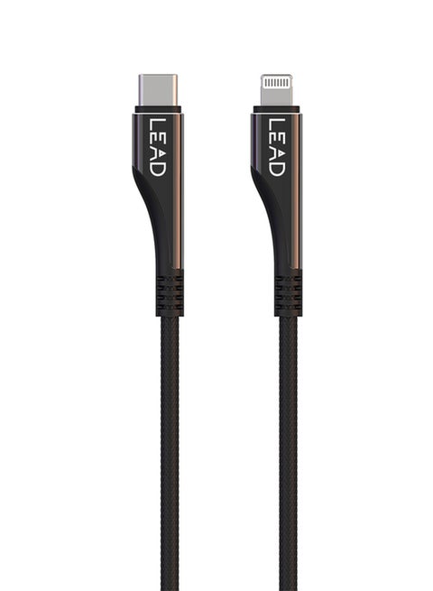 Leopard S1 USB Type-C To Lightning Cable Black