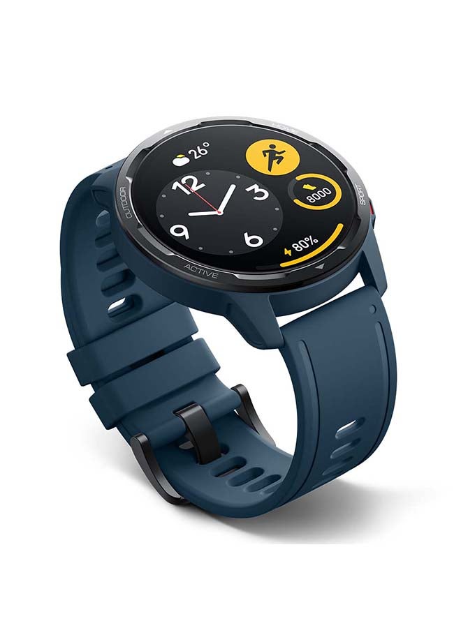 12.0 mAh Smart Watch S1 Active 1.43 Inch Touch Screen AMOLED Display 5ATM Water Resistant 12 Days Battery Life GPS 117 Fitness Modes 200+ Watch Faces Bluetooth Phone Call NFC Support With Redmi Buds 3 Lite Ocean Blue