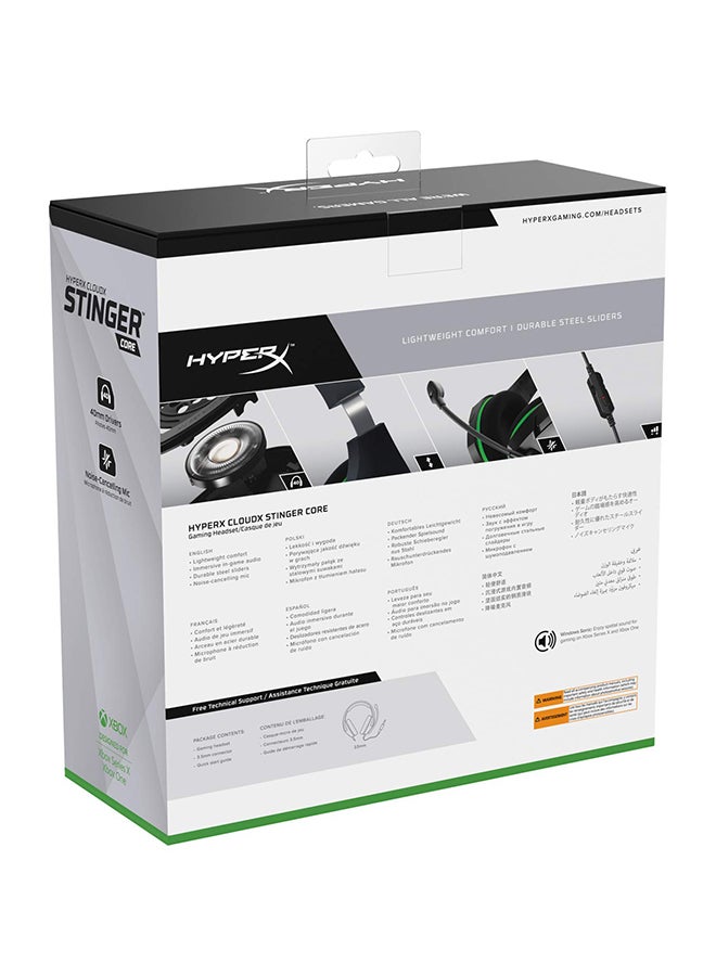 HYPERX - CloudX Stinger Core HX-HSCSCX-BK Black/Green - Image 1