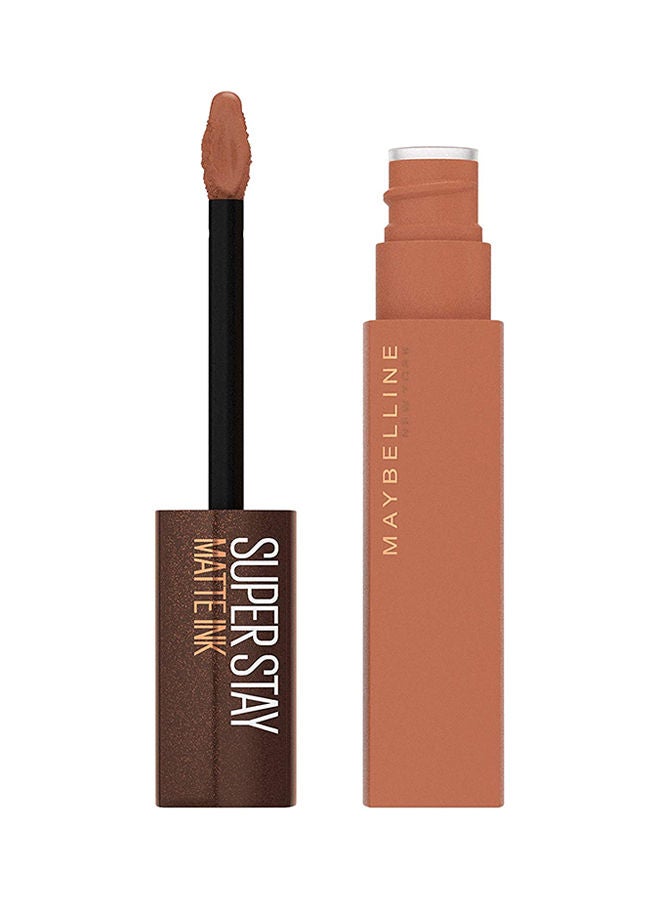 MAYBELLINE NEW YORK - Maybelline New York Superstay Matte Ink Liquid Nude Coffee Lipstick -  255 Chai Genius 255 Chai Genius - Image 1