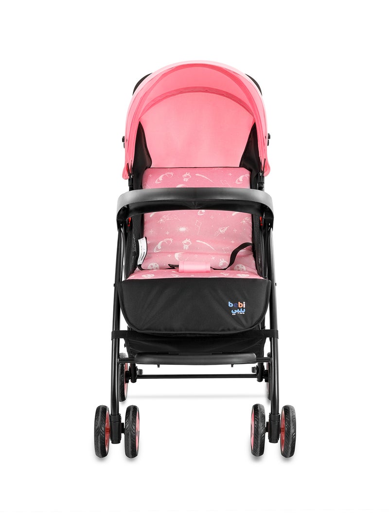 Lightweight Baby Stroller Compact And Easy One - Hand Fold With Adjustable Leg Rest And Top Tray Ideal For Newborn Baby To 3 Years Pink - v1647428042/N52082631A_5