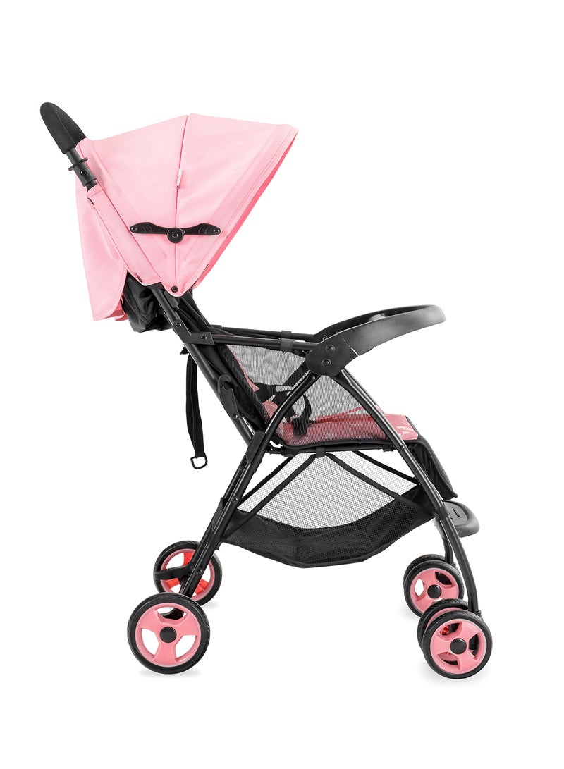 Lightweight Baby Stroller Compact And Easy One - Hand Fold With Adjustable Leg Rest And Top Tray Ideal For Newborn Baby To 3 Years Pink - v1647428042/N52082631A_6