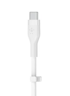 BoostCharge Pro Flex Silicone USB C To Lightning Cable, MFI Certified iPhone Cable 20W Fast Charging Power Delivery For iPhone 15, 14, 13, 12, Pro, Plus, Pro Max, Mini, iPad And More - (1M) White - v1647429458/N52881963A_2