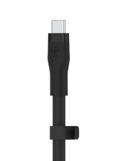 belkin BoostCharge Pro Flex Silicone USB Type C To Lightning Cable (3M/10Ft), MFI Certified iPhone Cable 20W Fast Charging Power Delivery For iPhone 14/14 Plus, 13, 12, Pro, Max, Mini, Se, iPad And More Black  - Image 2