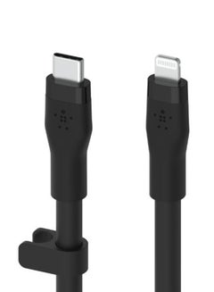 belkin BoostCharge Pro Flex Silicone USB Type C To Lightning Cable (3M/10Ft), MFI Certified iPhone Cable 20W Fast Charging Power Delivery For iPhone 14/14 Plus, 13, 12, Pro, Max, Mini, Se, iPad And More Black  - Image 3