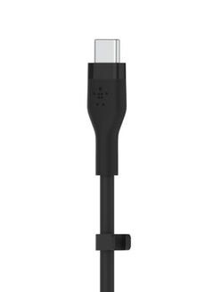 BoostCharge Flex silicone USB C charger cable USB IF certified USB C Cable To USB C Type Cable chargIng cable For iPhone 15 Samsung Galaxy S24 S23 iPad MacBook Note Pixel & more   1m black Black - v1647429460/N52881980A_2