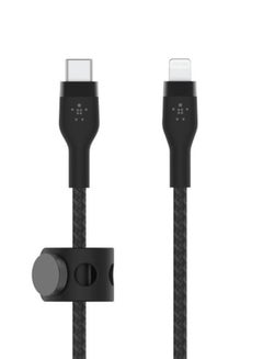 belkin BoostCharge Flex Silicone USB Type A To Lightning Cable (1M/3.3Ft), MFI Certified iPhone Charger Cable, Apple Cable For iPhone 15, 14, 13, 12, Plus, Pro, Max, Mini, Se, iPad And More black  - Image 2