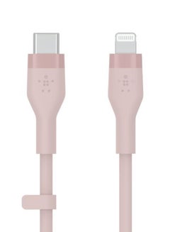 BoostCharge Pro Flex Silicone USB C To Lightning Cable, MFI Certified iPhone Cable 20W Fast Charging Power Delivery For iPhone 15, 14, 13, 12, Pro, Plus, Pro Max, Mini, iPad And More - (1M) Pink - v1647429461/N52881982A_3