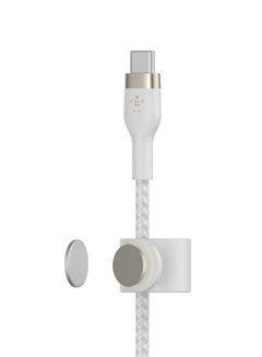 belkin BoostCharge Pro Flex Braided USB Type C To Lightning Cable (3M/10Ft), MFI Certified iPhone Cable 20W Fast Charging Power Delivery For iPhone 14/14 Plus, 13, 12, Pro, Max, Mini, Se, iPad And More White  - Image 3