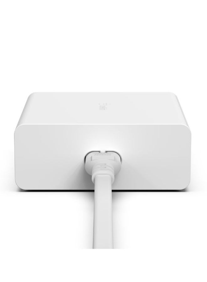 belkin - 108W GaN USB Charging Station for Multiple Devices, 2 USB Type C and 2 USB A Fast Desktop Charger Dock Hub for MacBook, Pro, Air, iPhone, Pro, Max, Mini, iPad Pro, Air, Galaxy and More White - Image 1